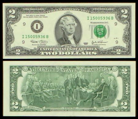 США 2 доллара 2003 г. (I - Миннеаполис, №I15005936B)