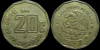 20 центаво Мексика 1994