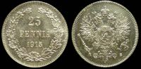 25 пенни Финляндия 1915