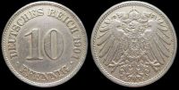 10 пфеннигов Германия 1910 A