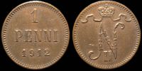1 пенни Финляндия 1912