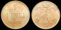 1 пенни Финляндия 1883