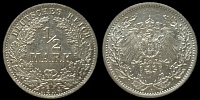 1/2 марки Германия 1914 A