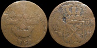 1 эре Швеция 1720 КМ (Королева Ульрика Элеонора) - перечекан с даллера Карла XII 1718