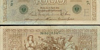 Германия 1000 марок 1910 год (№862934 C)
