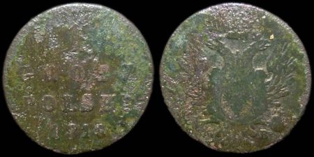 1 грош Польша 1818 IB