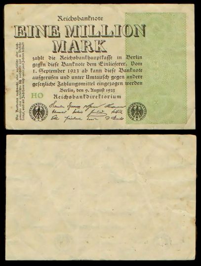 Германия 1 млн марок 1923 год