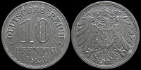 10 пфеннигов Германия 1921